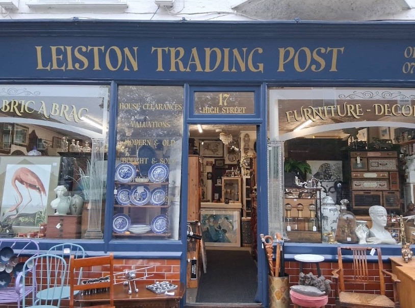 Leiston Trading Post garden and interior